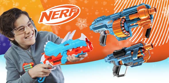 Wyrzutnie i pistolety NERF Hasbro - prezenty dla dzieci, które zwalczą nudę!